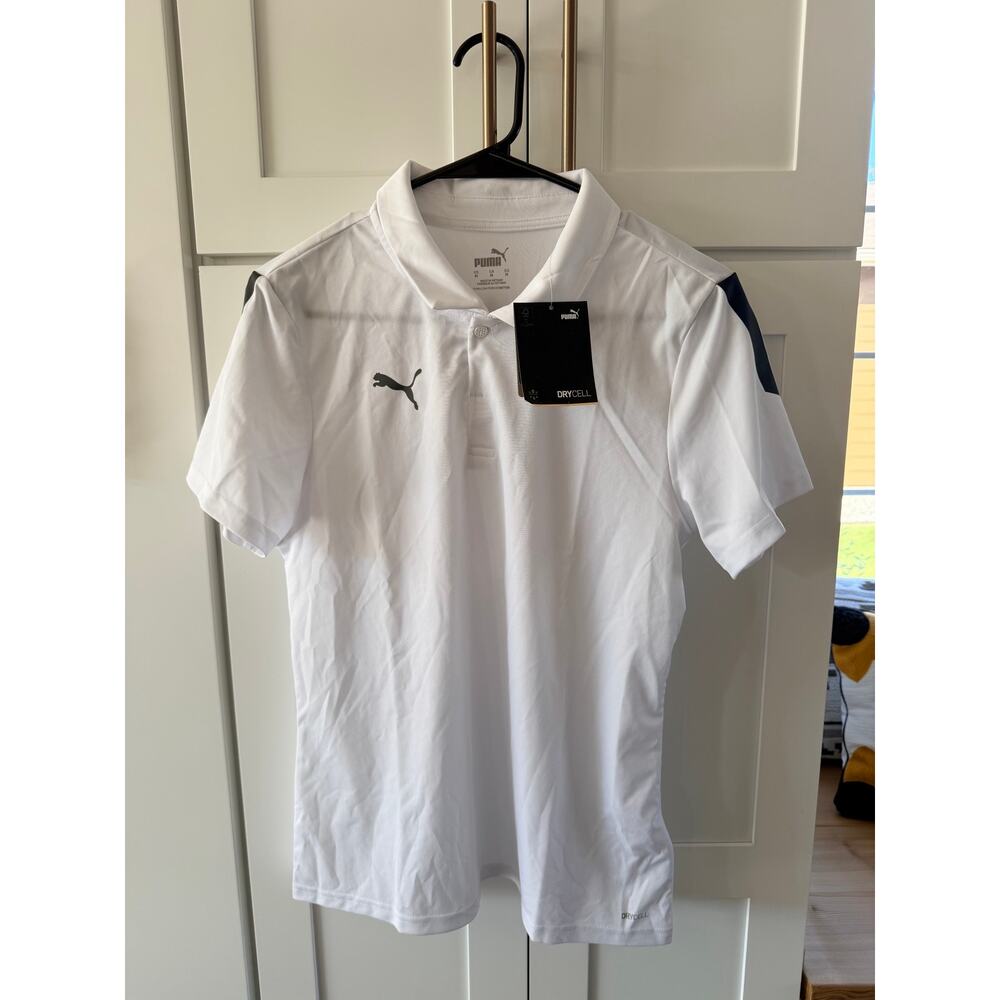 Puma Women's Teamliga Sideline Polo Shirt White Medium - Picture 3 of 11